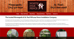 Desktop Screenshot of northstarfence.com